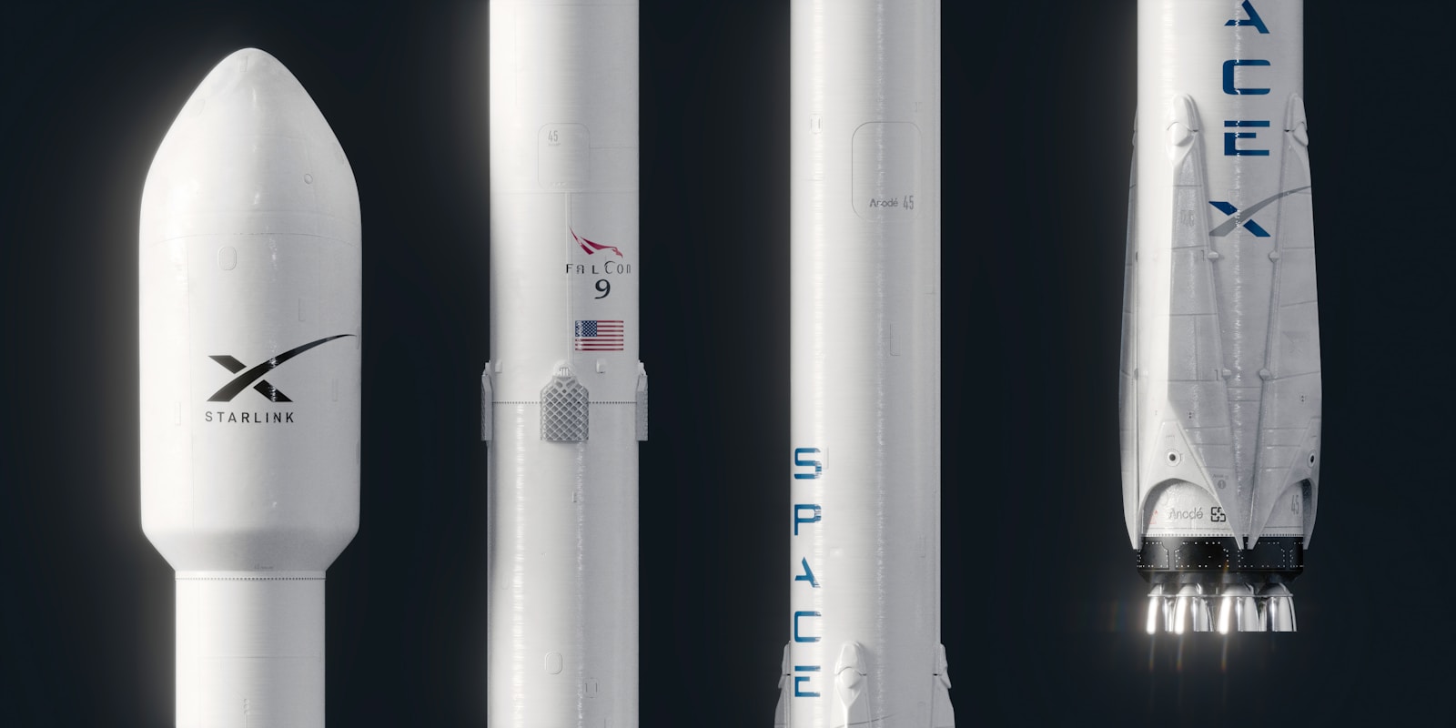 Spacex rockets and spacex competitors rockets