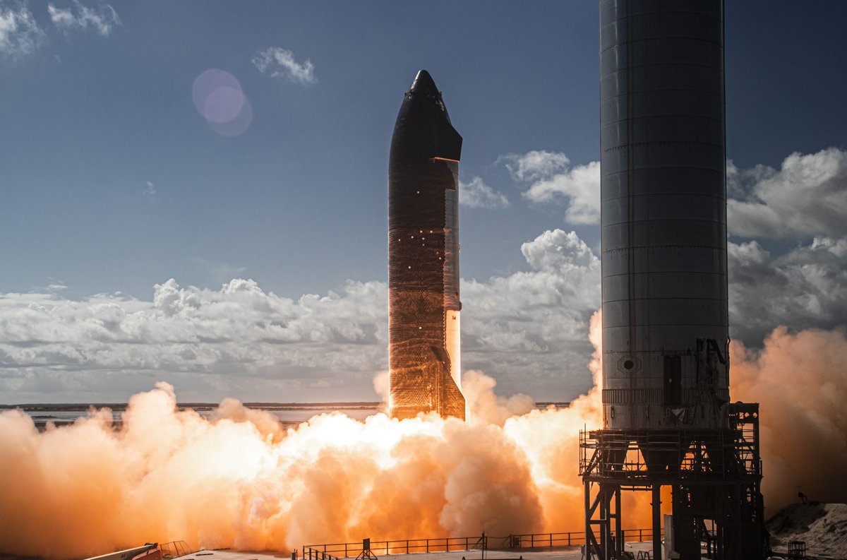 First 6-engine static fire test of Starship