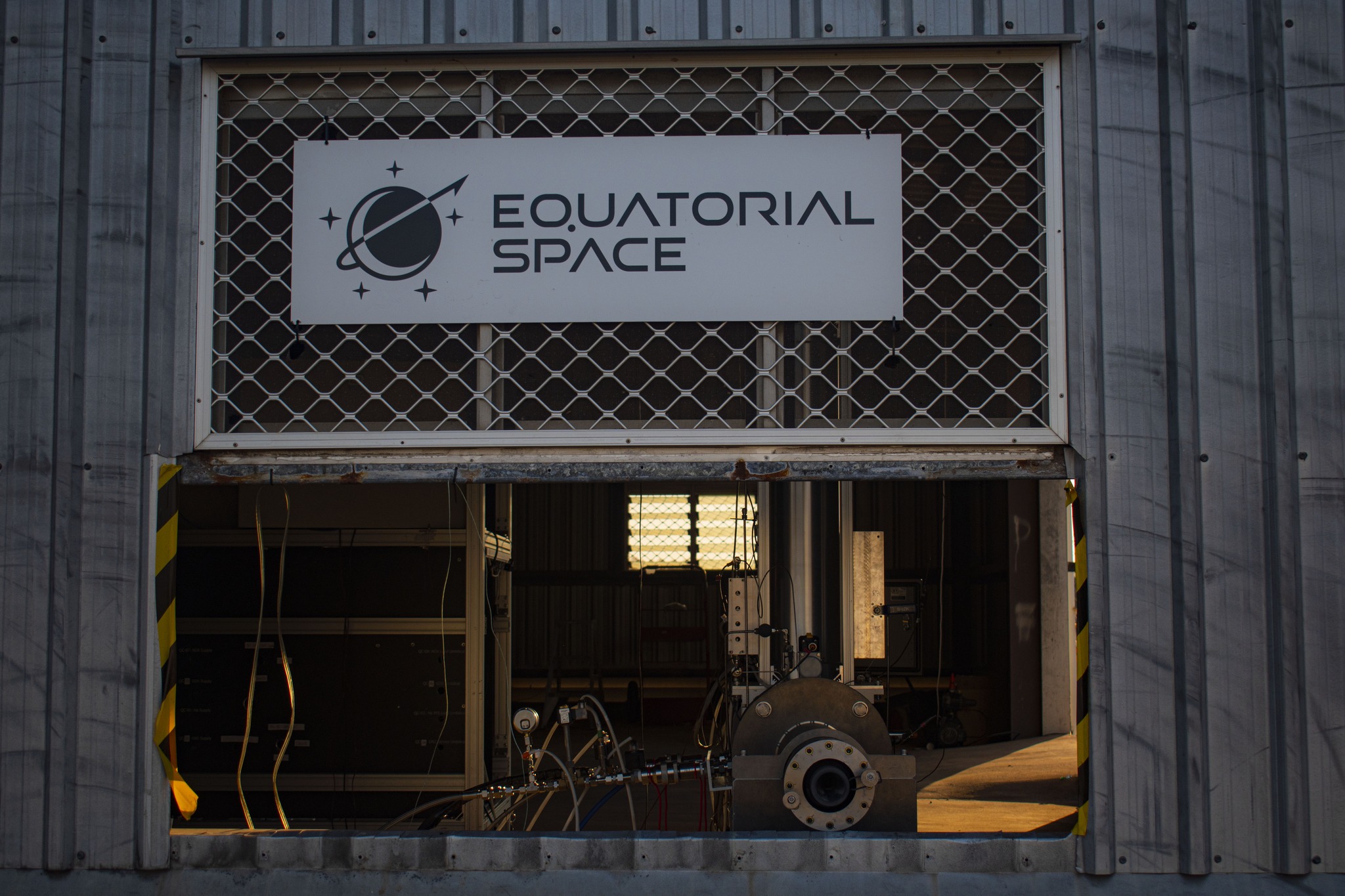 Equatorial Space's new static firing facility in the Hidden Valley area of Darwin, Northern Territory, Australia