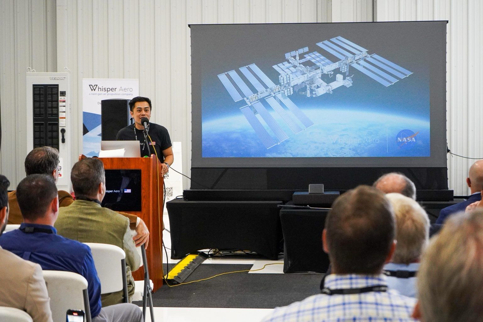 Ian Villa, Whisper Aero COO sharing news about NASA funding